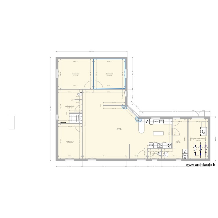 plan maison Thellier Deramaux. Plan de 0 pièce et 0 m2