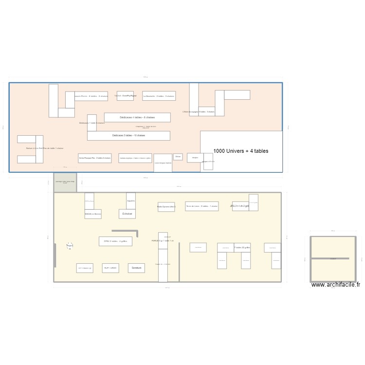 Chap nat 2023. Plan de 4 pièces et 558 m2