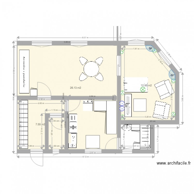 salon. Plan de 0 pièce et 0 m2