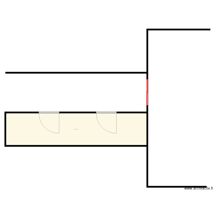 CORRIDOR. Plan de 1 pièce et 139 m2