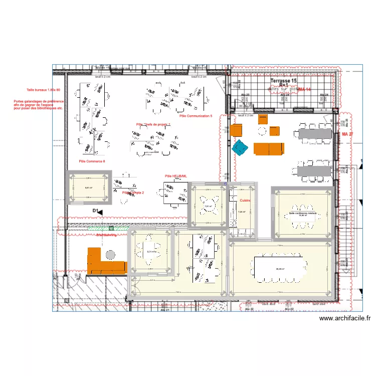 Lorient open space final. Plan de 