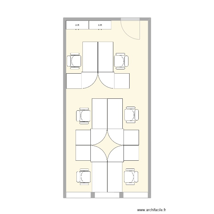 0E 01 09 10 12 c- 160. Plan de 1 pièce et 39 m2