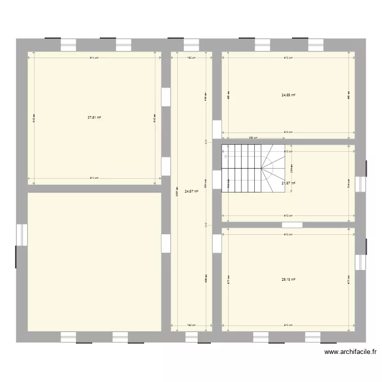 Prieur&eacute; . Plan de 