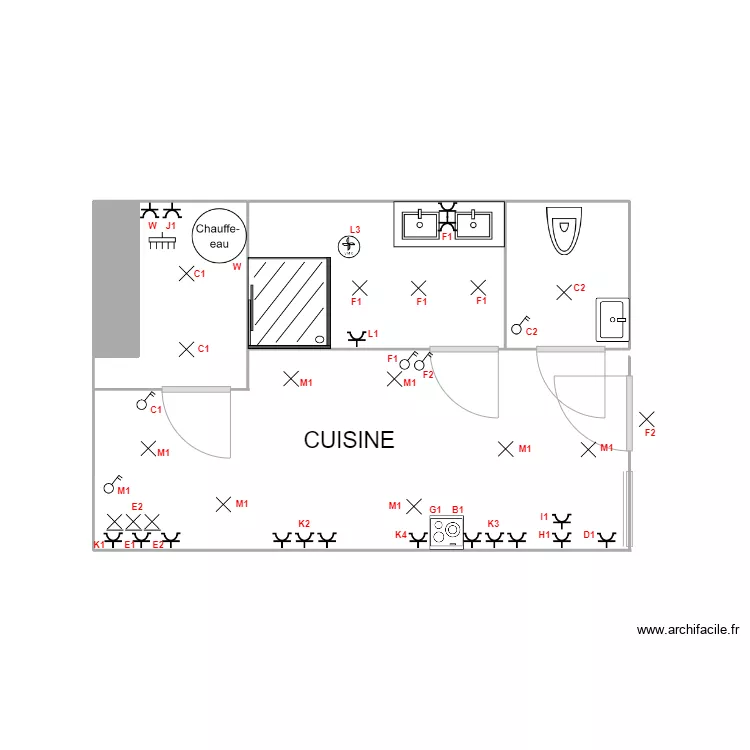 cuisine pro 2.6. Plan de 