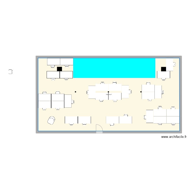 Junior Team 2. Plan de 1 pièce et 149 m2