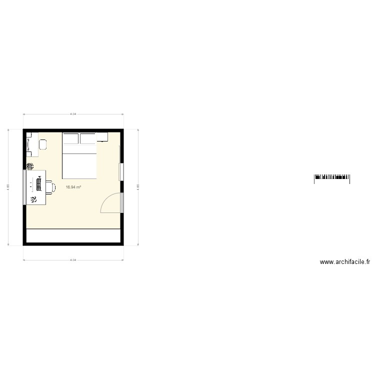 chambre justine. Plan de 0 pièce et 0 m2