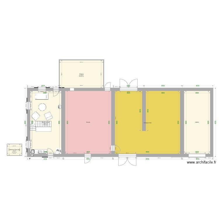 Plan du projet Providence RDC et 1er étage. Plan de 0 pièce et 0 m2