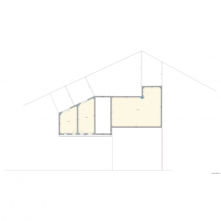 agrandissement maison n2. Plan de 0 pièce et 0 m2