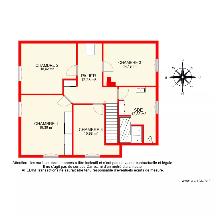 BI 7212 ETAGE bis. Plan de 