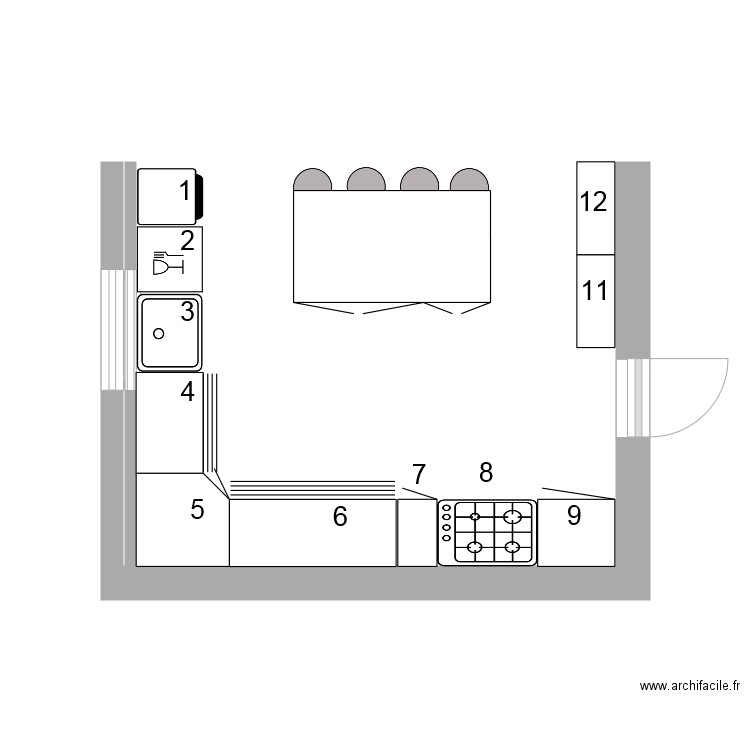 cuisine ROELAFS 2. Plan de 0 pièce et 0 m2