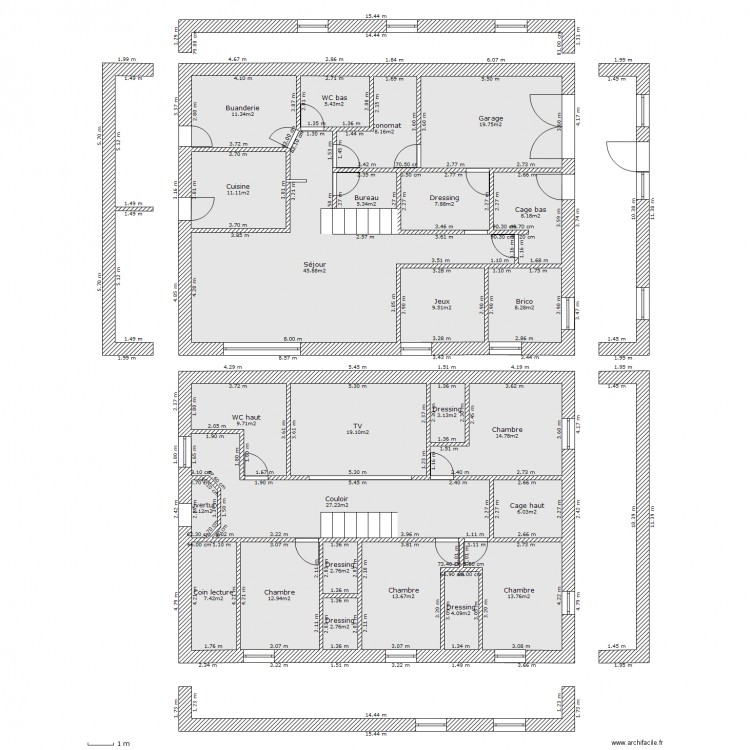 Sur la rive 2 - planchers 3. Plan de 0 pièce et 0 m2