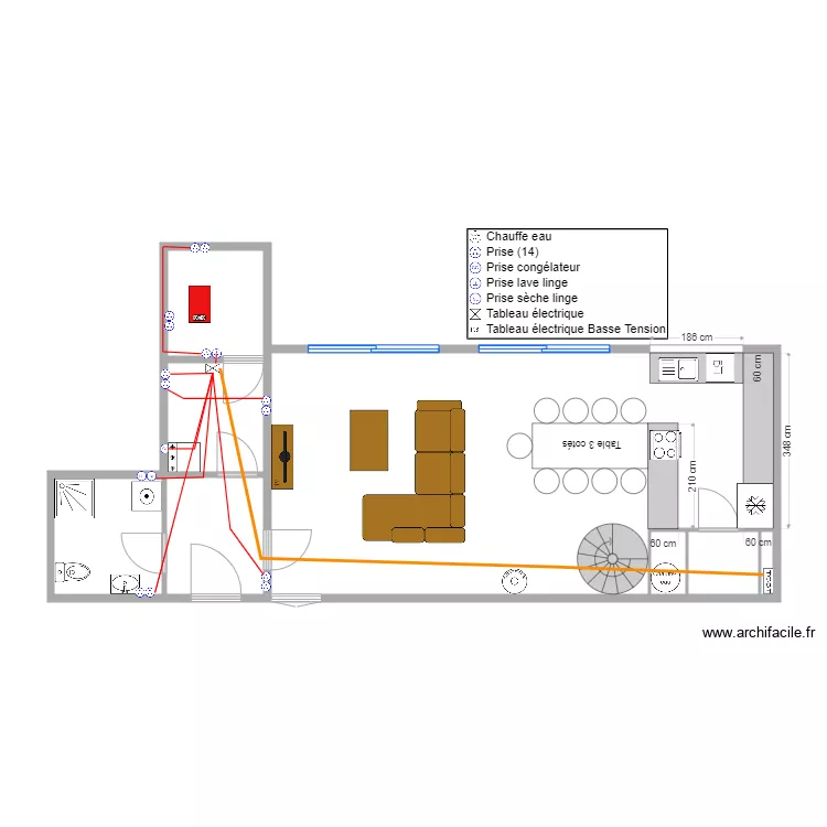 Plan Electrique Prise Buandrie 2. Plan de 