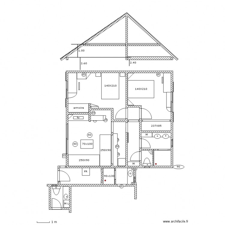 saly 3-1 extension objets c1. Plan de 0 pièce et 0 m2