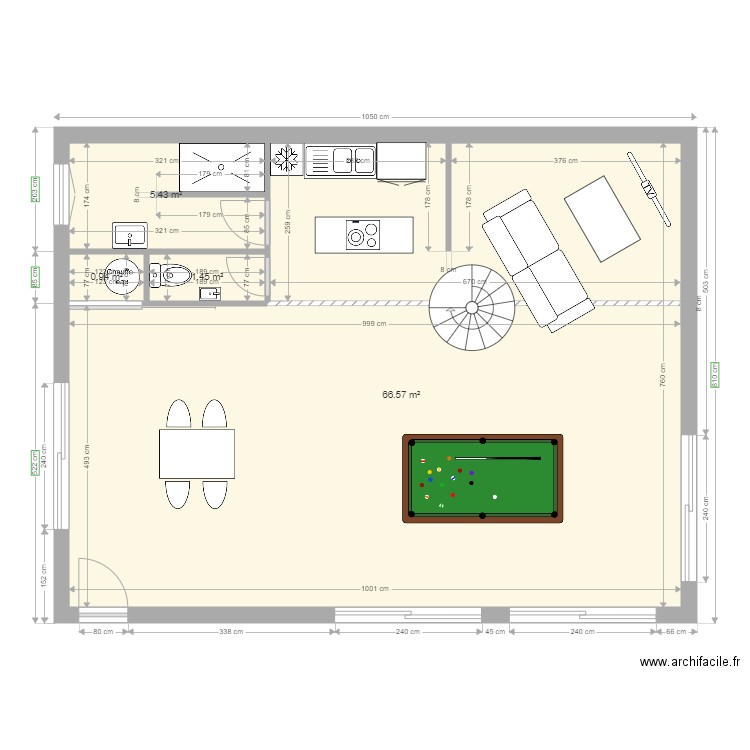 maison secondaire rdc. Plan de 0 pièce et 0 m2