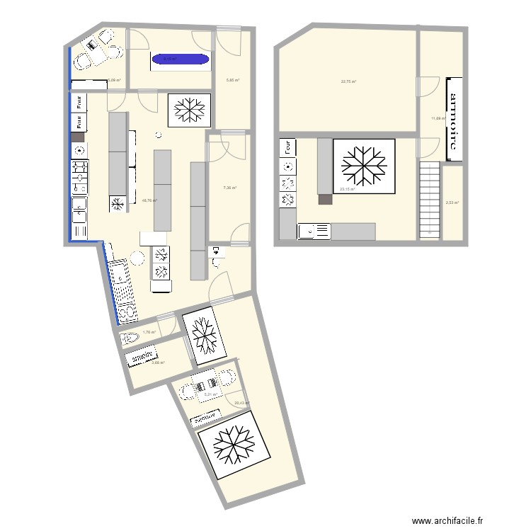 batiment stembert 2. Plan de 13 pièces et 166 m2