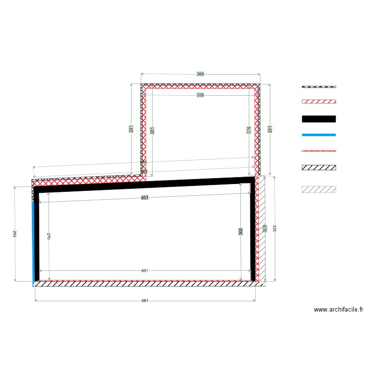 Casa Di Manolo PLAN COUPE ENTREE. Plan de 0 pièce et 0 m2