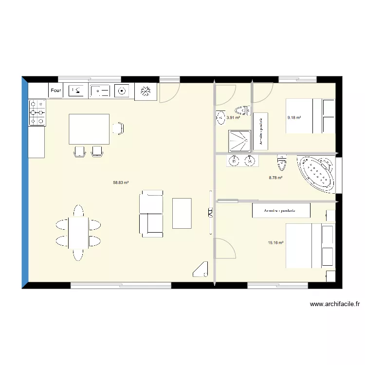 maison. Plan de 