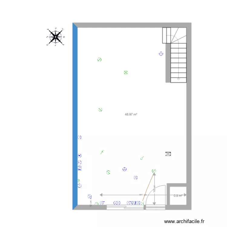 RDC Trois Bornes Elec Save. Plan de 