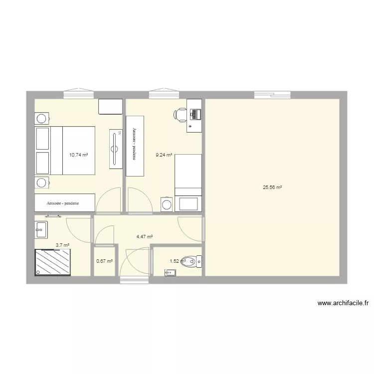 Plessis 1er étage. Plan de Plessis 1er étage. Plan de