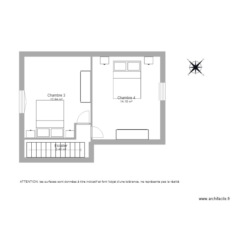 BI 1638 2ème étage . Plan de 0 pièce et 0 m2