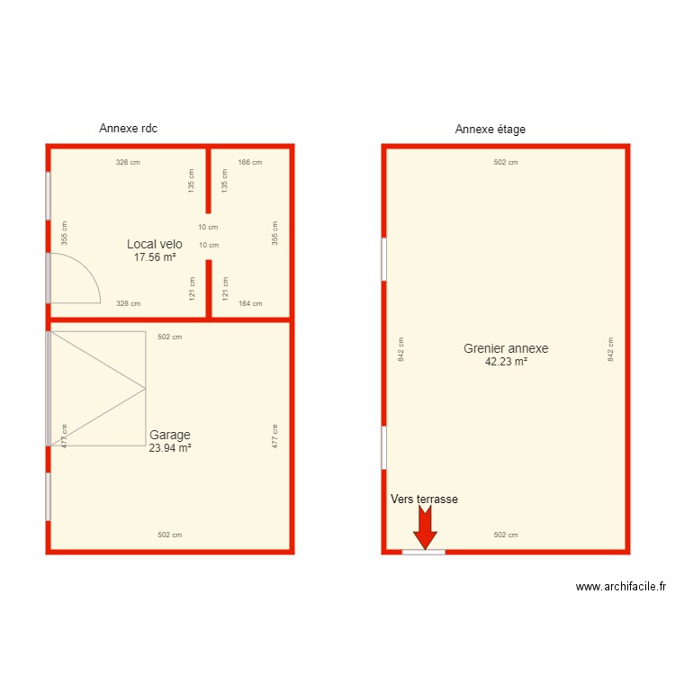 BI 6142 Annexe côté. Plan de 0 pièce et 0 m2