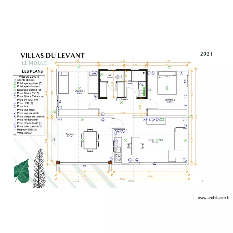 VILLA DU LEVANT (7). Plan de 