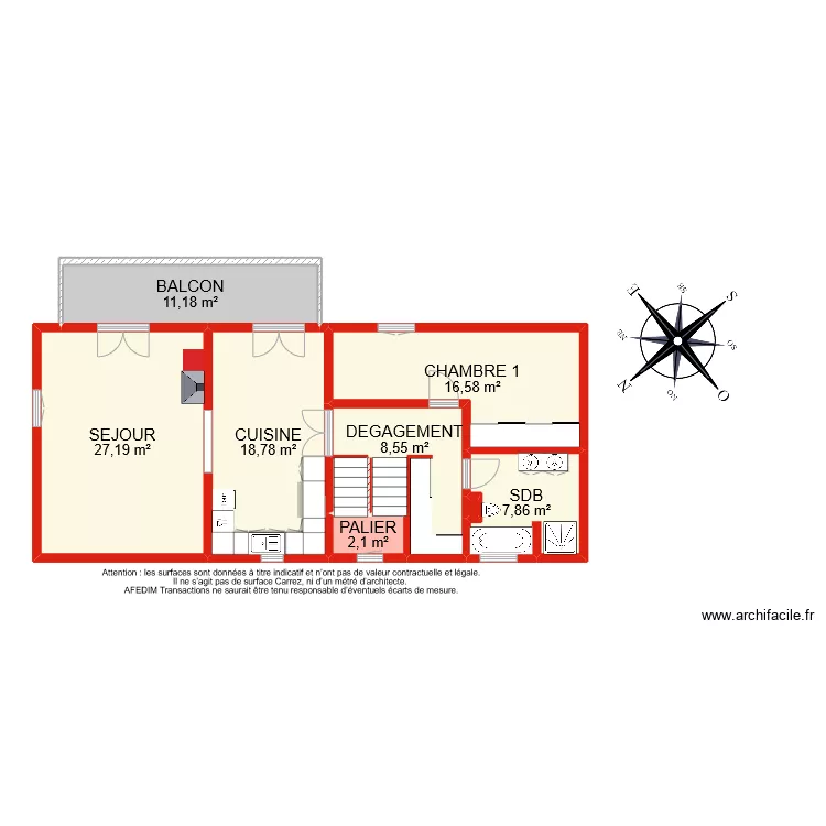 BI 6775 ETAGE 1. Plan de 