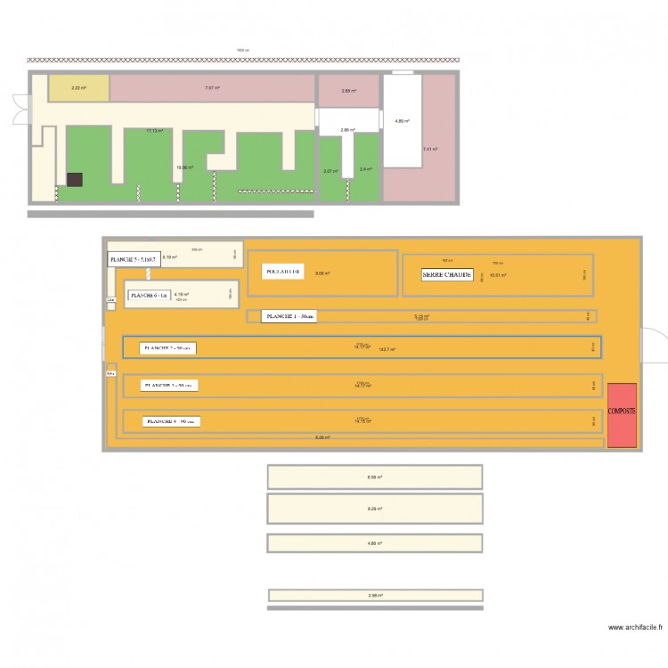 Plan de culture 1. Plan de 0 pièce et 0 m2