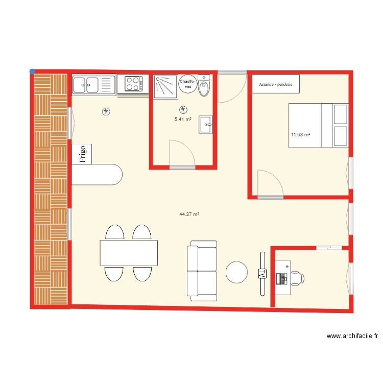 cottin. Plan de 0 pièce et 0 m2