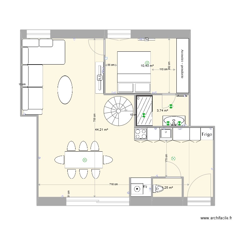 CIMIEZ bas 1 rod. Plan de 0 pièce et 0 m2