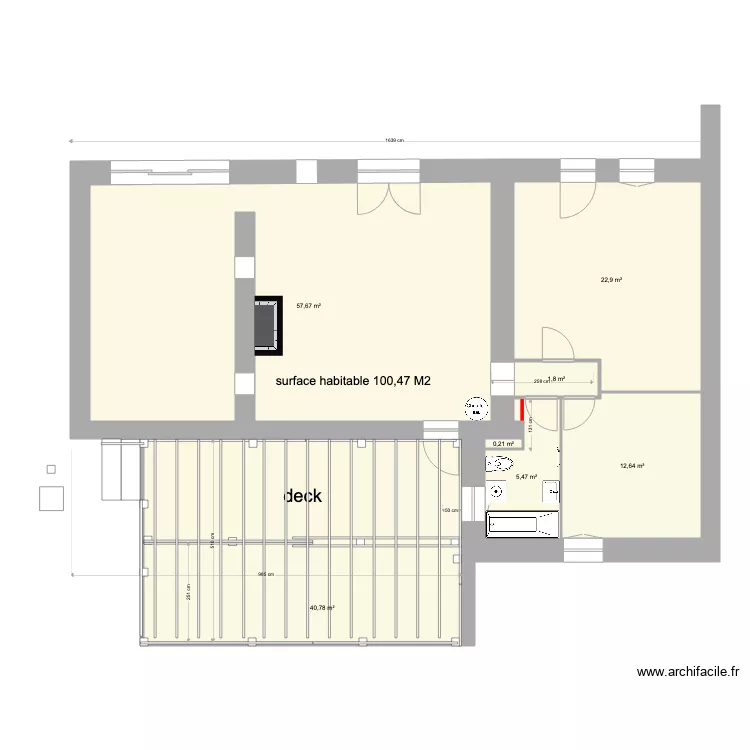 maison Habibti. Plan de 