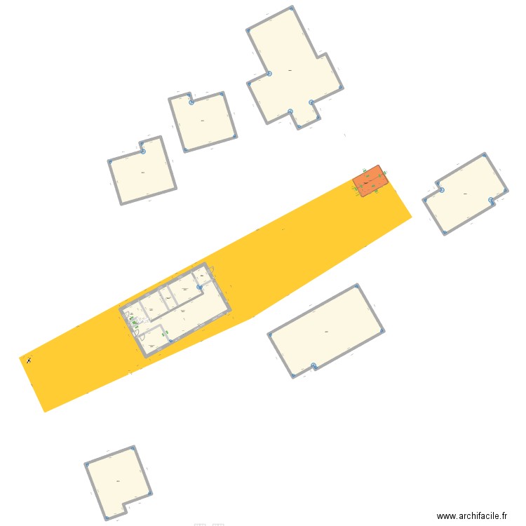 Saint guinoux cadastre et implantation. Plan de 15 pièces et 692 m2