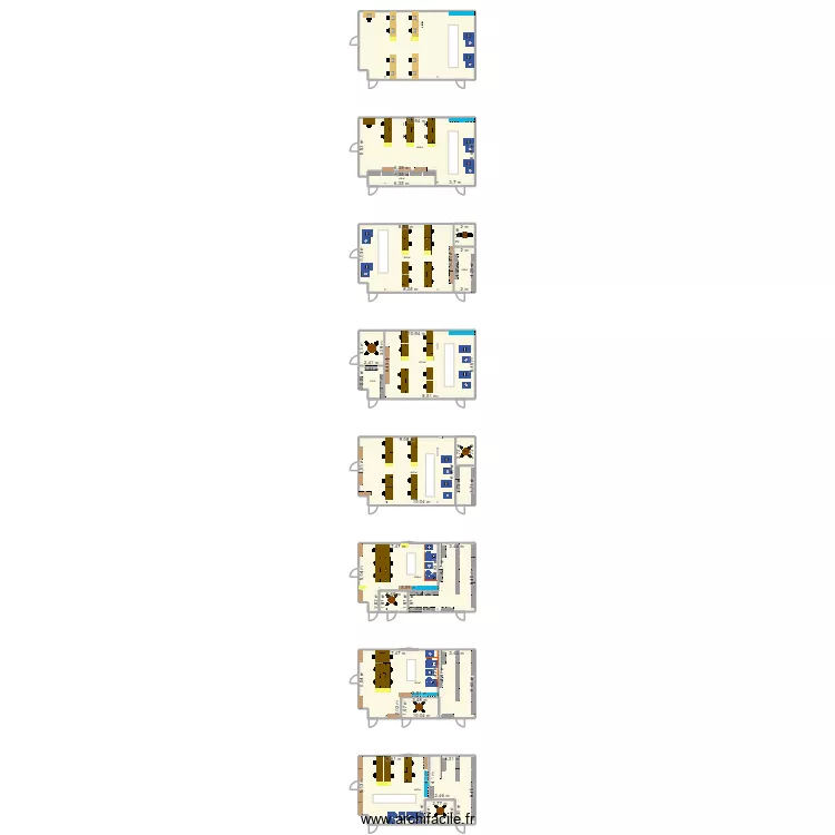 Reprise &eacute;tain R2. Plan de 