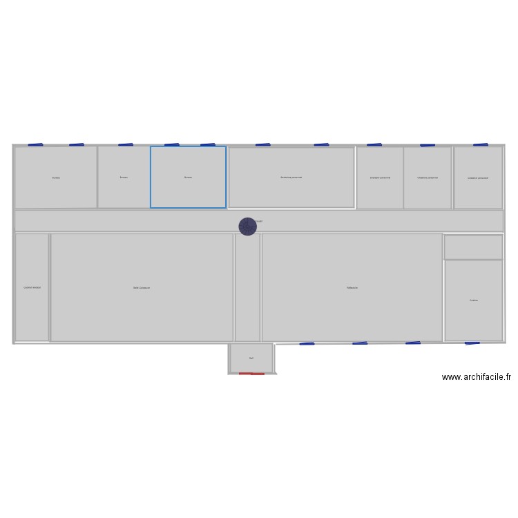 Plan Asile Intérieur RDC . Plan de 0 pièce et 0 m2