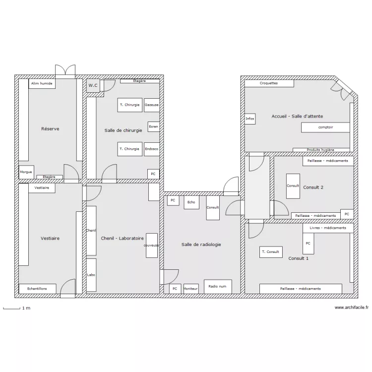 Plan clinique equip&eacute;3. Plan de 