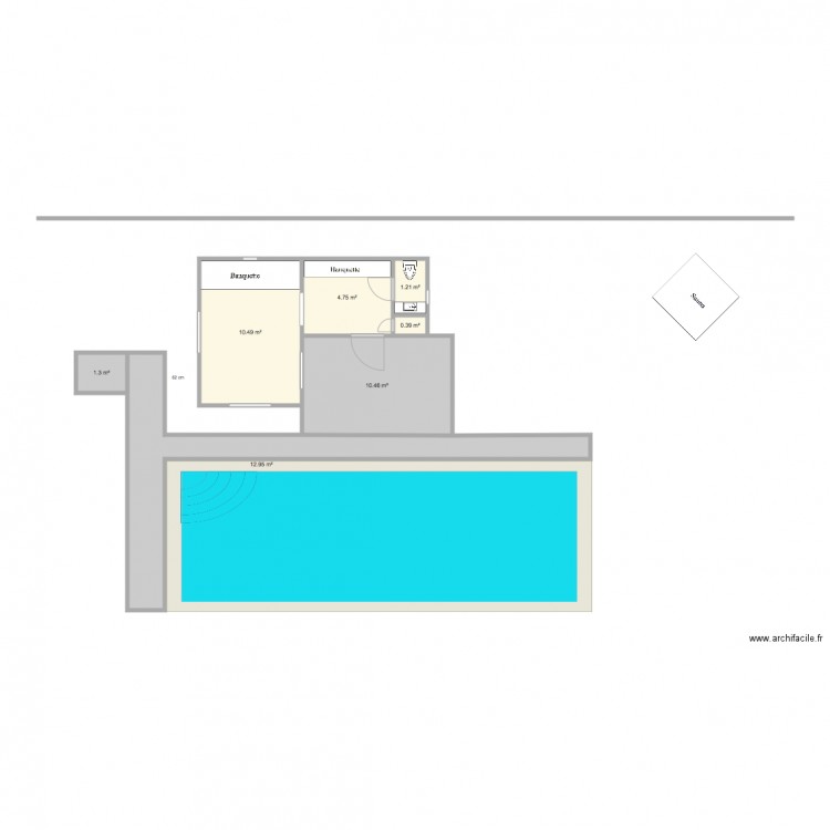 Cabane jardin Béchet projet 5 2 cabanes. Plan de 0 pièce et 0 m2