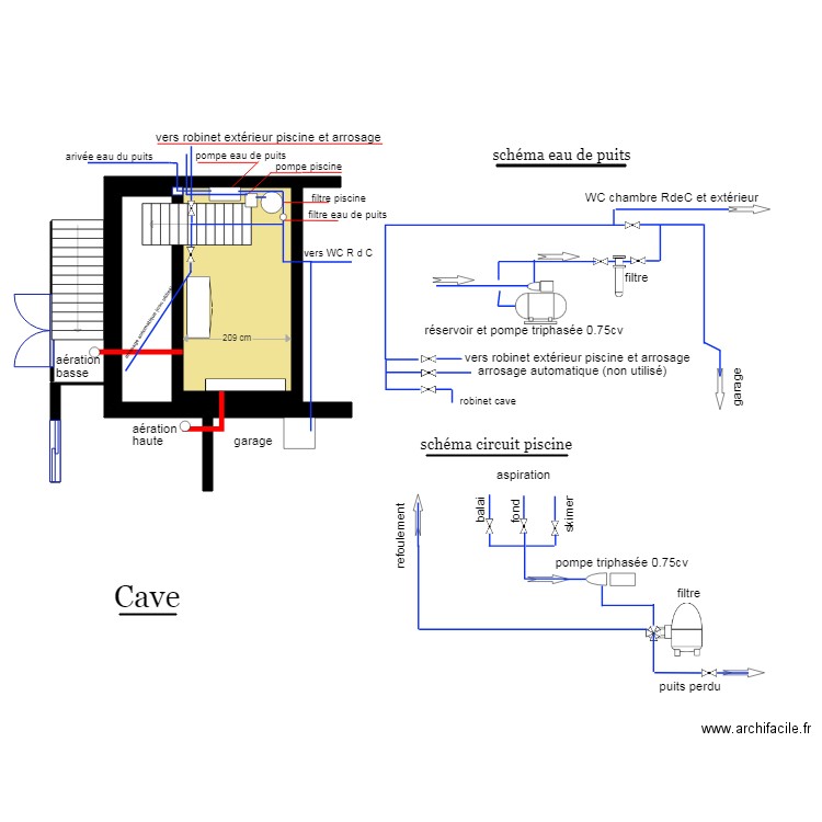 Cave. Plan de 0 pièce et 0 m2