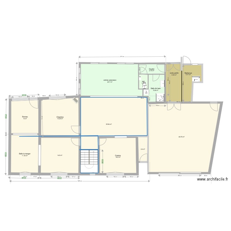 Projet RdC  v3 Question forum . Plan de 0 pièce et 0 m2