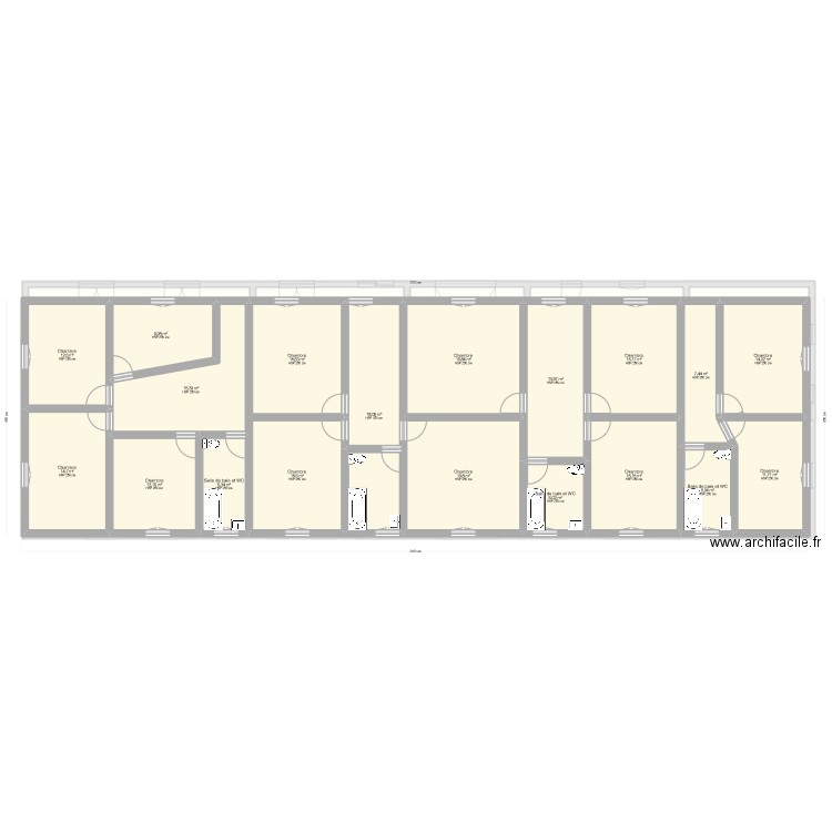 plan interieur habitation3. Plan de 0 pièce et 0 m2
