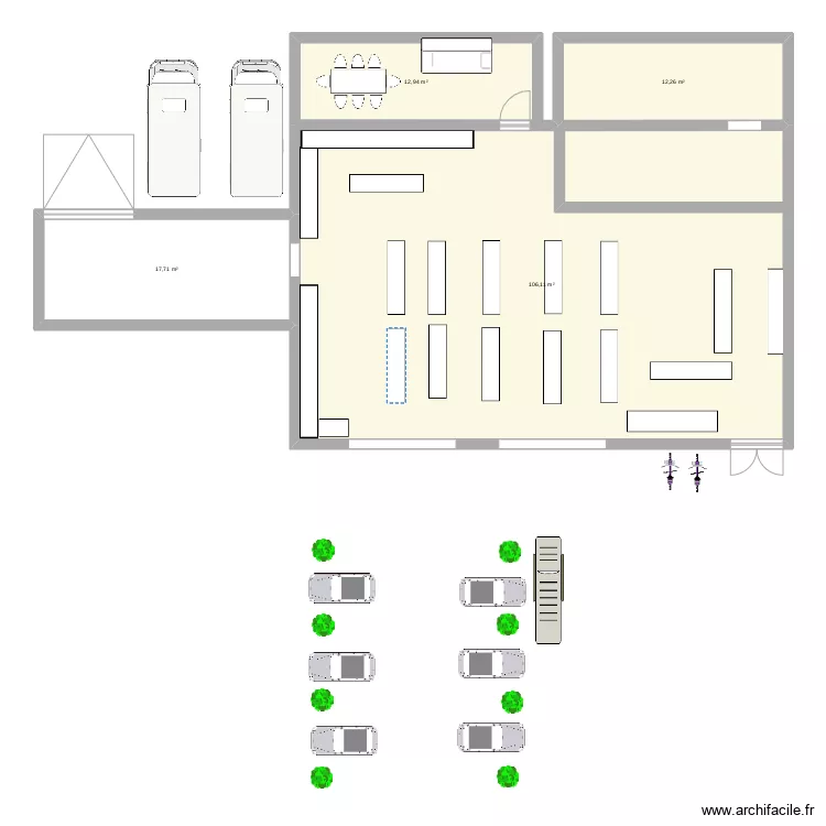 plan magasin vente. Plan de 