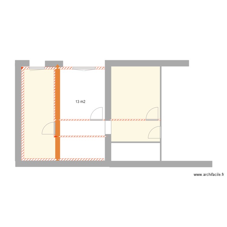 amandine 2. Plan de 4 pièces et 28 m2