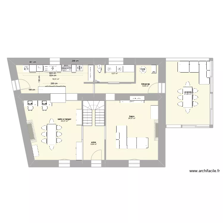 maison RC. Plan de maison RC. Plan de
