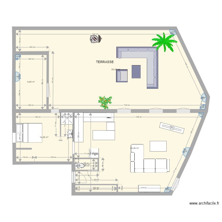 Cagnes travaux. Plan de 0 pièce et 0 m2