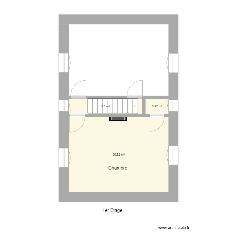 1er Etage Mesure. Plan de 0 pièce et 0 m2