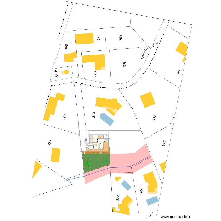 Plan de masse test max. Plan de 0 pièce et 0 m2