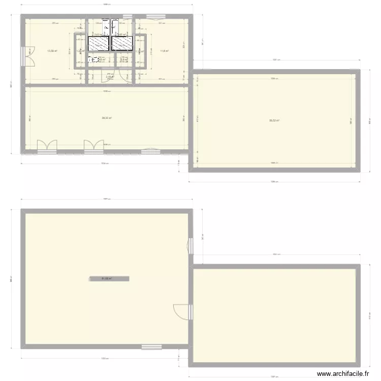 Plan type TREPT 2 salle de bain. Plan de 