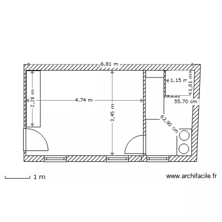 Freynet, Chambre/salle de bain 20 juillet 2014. Plan de Freynet, Chambre/salle de bain 20 juillet 2014. Plan de