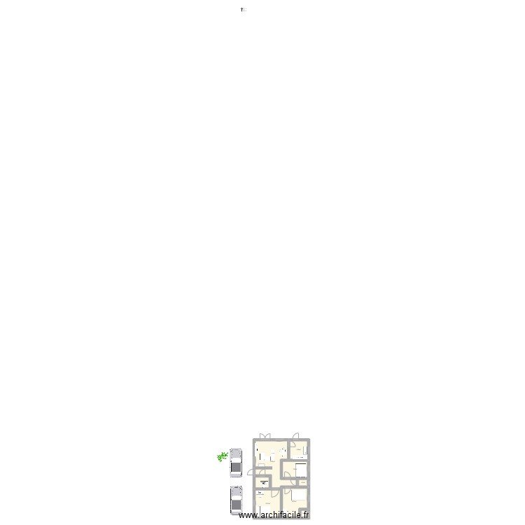 Modif chambre salon en F4. Plan de 0 pièce et 0 m2