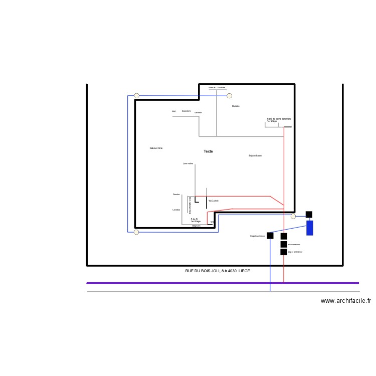 vandercammen 4030. Plan de 0 pièce et 0 m2