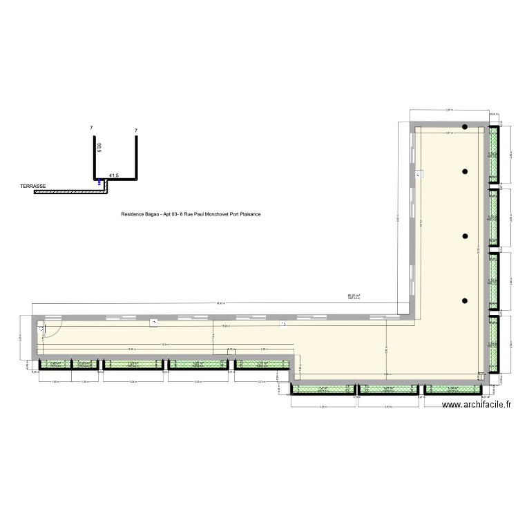 RESIDENCE BAGAO   APPART   TERRASSE . Plan de 0 pièce et 0 m2
